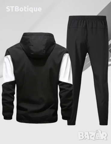 💥 Топ Обява – STBoutique💥 🧥 Мъжки спортен комплект от 2 части – яке с качулка и панталон , снимка 2 - Спортни дрехи, екипи - 52132926