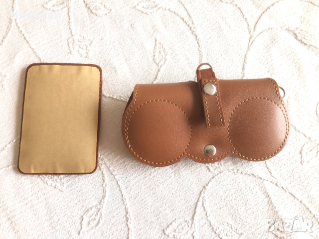Калъф за очила и самозалепващ калъф за карти / Card holder - стилен комплект дамски аксесоари, снимка 4 - Други - 53576216