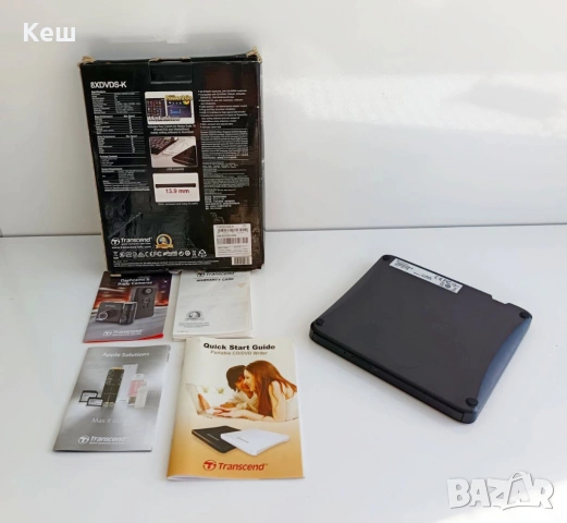 Оптично устройство Transcend Slim Type (CD/DVD/Audio), снимка 2 - Друга електроника - 53770065