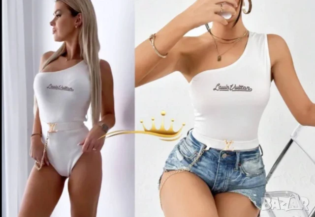 боди Louis vuitton с колан , снимка 4 - Блузи с дълъг ръкав и пуловери - 50964676