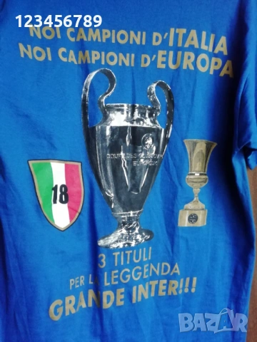 Inter Milan Treble 2009/2010 Mourinho шампионска тениска Интер Милан Моуриньо требъл, снимка 4 - Тениски - 50622089