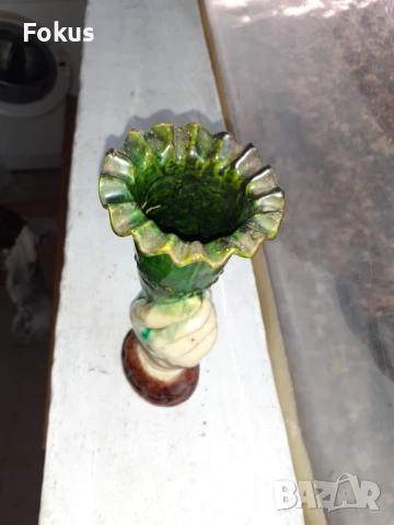 Уникална ваза - човешка ръка - троянска керамика, снимка 4 - Антикварни и старинни предмети - 53409870