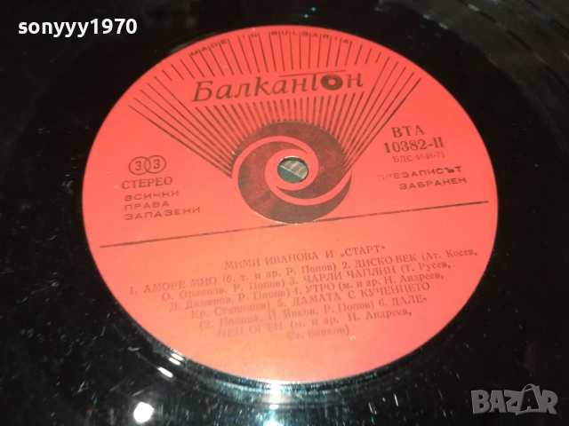 МИМИ ИВАНОВА И СТАРТ 0210251214, снимка 16 - Грамофонни плочи - 51918325