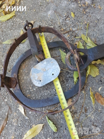 Голям стъпков капан със зъби 2, снимка 3 - Антикварни и старинни предмети - 52884693