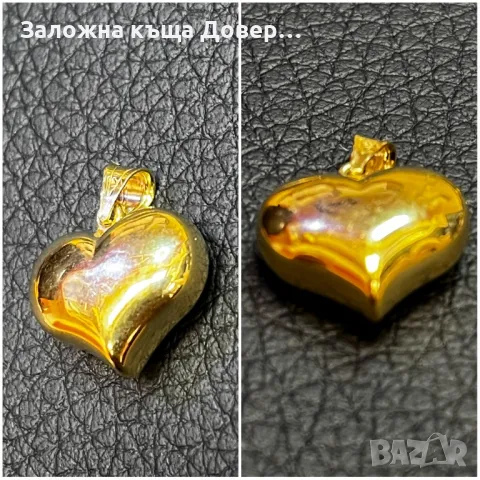 Висулка медальон снимка сърце богородица zlato gold, снимка 5 - Колиета, медальони, синджири - 47145517