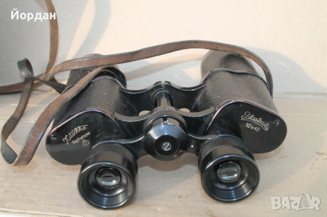 Немски бинокъл ''Rathenow'' 10х40, снимка 4 - Антикварни и старинни предмети - 54056905