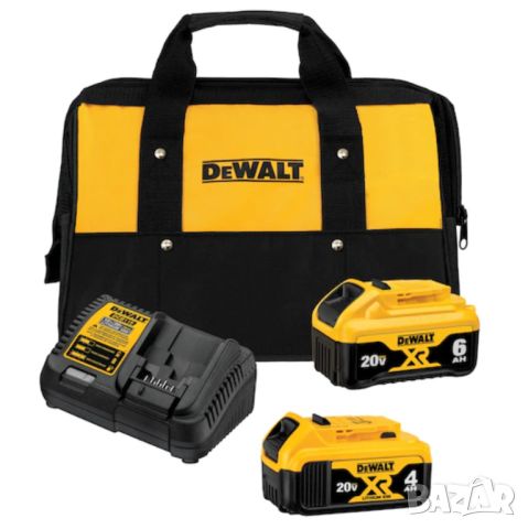 2/две Батерия и Зарядно DEWALT 20V MAX* Starter Kit - DCB246CK от САЩ, снимка 1 - Други инструменти - 46716536