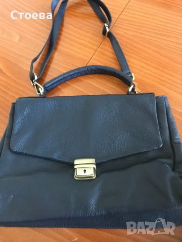италианска кожена дамска чанта, снимка 1 - Чанти - 46099511