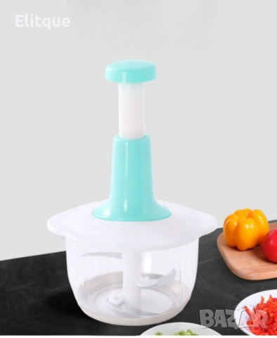 Механичен кухненски чопър - Лесно и бързо рязане без усилие, снимка 3 - Други - 52684554