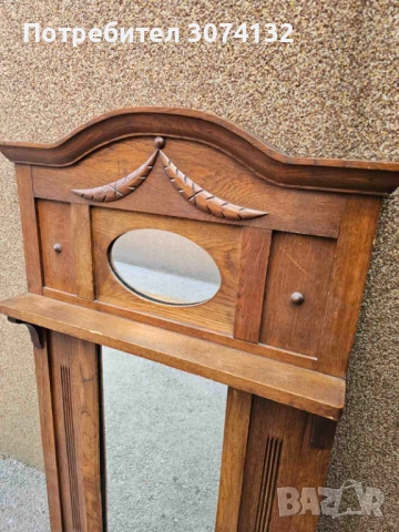 Голямо огледало с лавица, снимка 2 - Огледала - 52696160