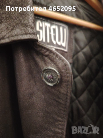 Mъжко кожено яке от естествена кожа Sitelli, снимка 7 - Якета - 53216131