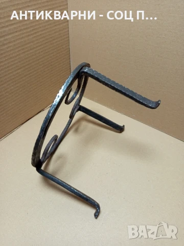 Соц Стар Ръчно Кован Малък Саджек Пиростия За Огнище Номер 10., снимка 4 - Антикварни и старинни предмети - 50659343