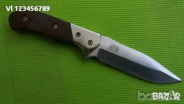 Ловен нож COLT Fixed Blade Knife,8CR13Mov,кожа, снимка 3 - Ножове - 48930906