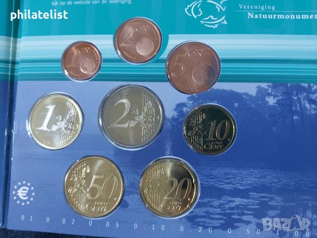Нидерландия 2000 - Комплектен банков евро сет от 1 цент до 2 евро, снимка 3 - Нумизматика и бонистика - 45607171