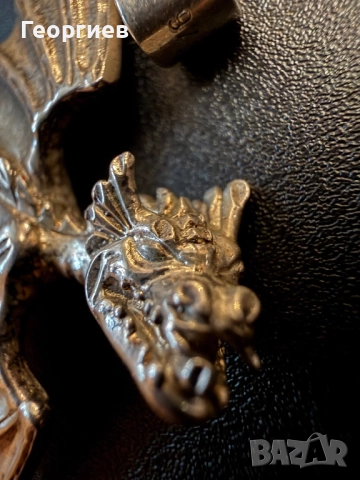 Сребърна висулка Дракон, снимка 3 - Колиета, медальони, синджири - 52871994