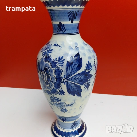 НАЙ ДОБРАТА ОФЕРТА Оригинална порцеланова  ваза Delft , снимка 4 - Антикварни и старинни предмети - 53306762