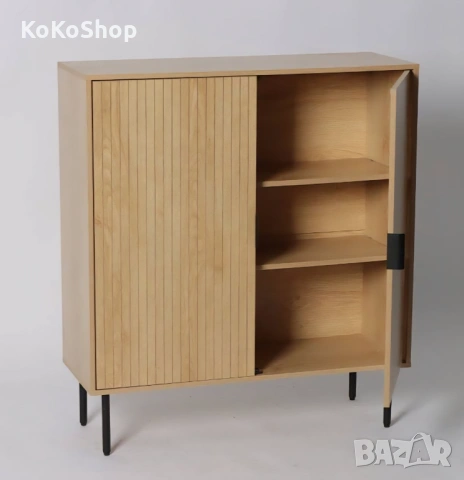 Шкаф дъб сонома - скрин, снимка 3 - Скринове - 53799449