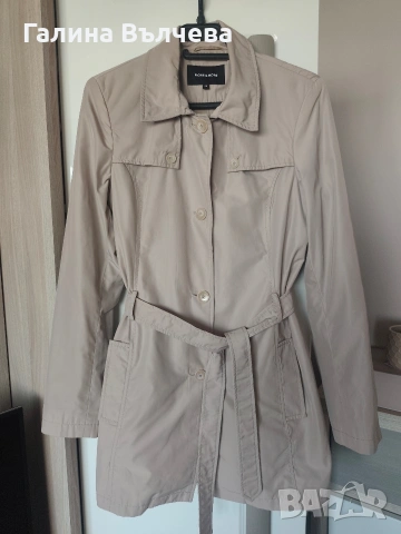 Дамски тренчкот с колан и джобове, снимка 2 - Якета - 54303240