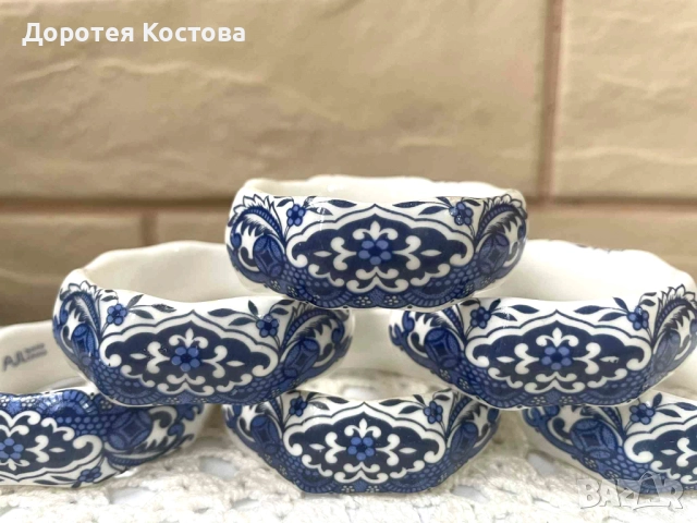 Красиви пръстени от костен порцелан от Англия, снимка 2 - Антикварни и старинни предмети - 51883568