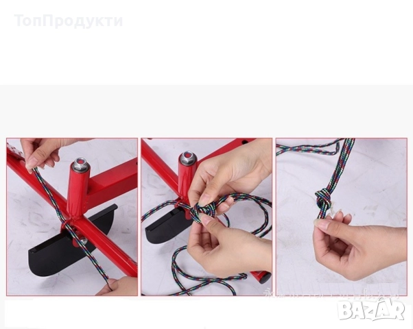 Разглобяема шейна със ски и щеки, въже за теглене, снимка 6 - Зимни спортове - 52945605