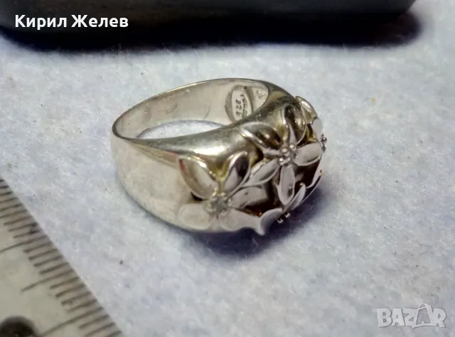 ТОКАШ - ПРЕЛЕСТЕН ФЛОРАЛЕН СКЪПОЦЕНЕН СРЕБЪРЕН ПРЪСТЕН СРЕБРО 925 TOKASH с ИСКРЯЩИ ЦИРКОНИ 13782, снимка 2 - Пръстени - 49913282