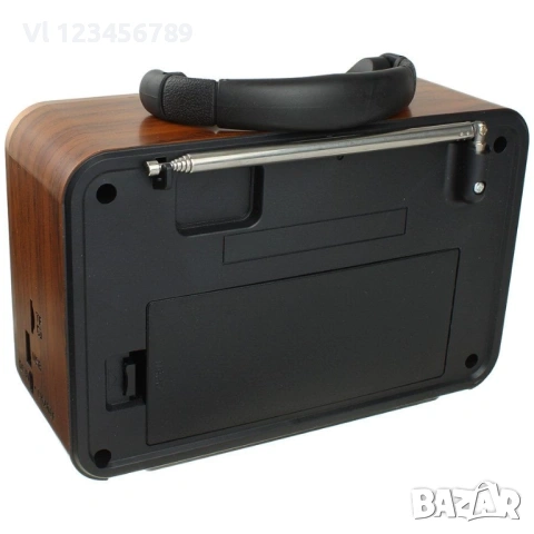 3 Лентово AM/FM/SM ретро радио с BT, USB, TF- NNS 7068, снимка 2 - Радиокасетофони, транзистори - 53836219