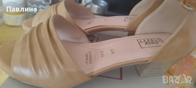 Сандали цвят карамел.37,5 номер(4.5).Нови.35 лв , снимка 10 - Сандали - 50673417