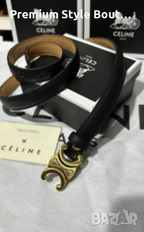 колан от естествена кожа в кутия celine