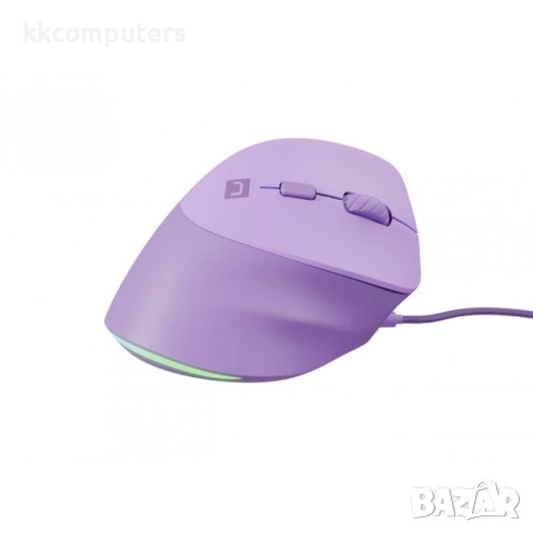 Natec Vertical Mouse Crake 2 Pro Жична оптична мишка- 12800DPI, RGB, 6 бутона, Лилава, снимка 8 - Клавиатури и мишки - 52807318