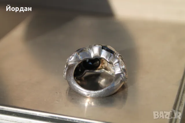 Дамски сребърен пръстен, снимка 4 - Пръстени - 49169399
