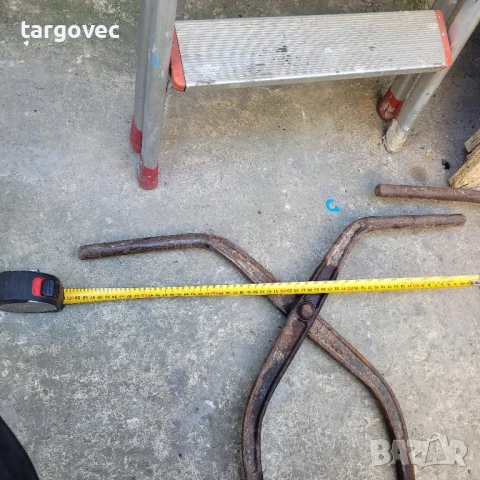 чифт немски ковани клещи за бордюри релси, снимка 3 - Клещи - 50748549