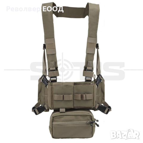 ТАКТИЧЕСКА ЖИЛЕТКА PMC MICRO D CHEST RIG – GREEN, снимка 1 - Екипировка - 45056954