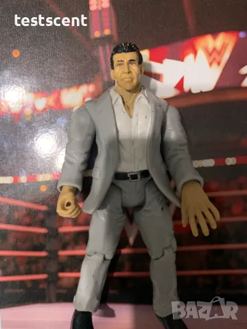 Екшън фигура WWE Vince McMahon Винс Макмеън Jakks Titon Tron 1999 Wrestling Figure WWF, снимка 8 - Фигурки - 48747610