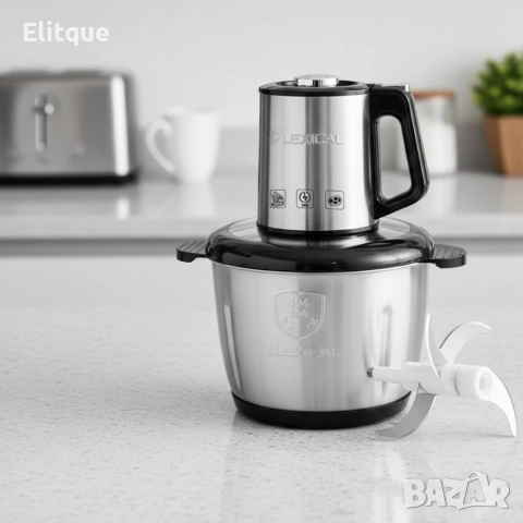 Lexical LCH-1960 електрически чопър – бързо и равномерно рязане за всяка кухня, снимка 2 - Чопъри и пасатори - 52888985