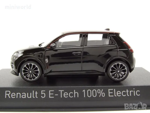 Renault 5 E-Tech 100% Electric 2025 - мащаб 1:43 на Norev моделът е нов в PVC дисплей-кейс, снимка 3 - Колекции - 49553355