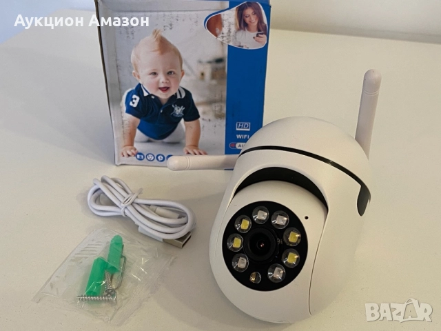 Куполна безжична камера за външен или вътрешен монтаж с резолюция 5MP за висококачествено видео