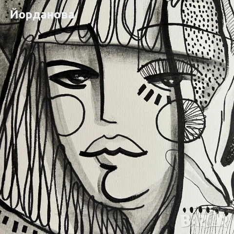 Авторска картина на платно , снимка 2 - Картини - 50903100