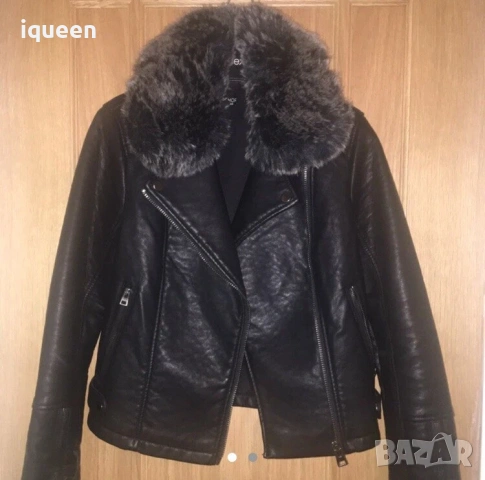 Оригинално кожено яке Topshop, снимка 3 - Якета - 53179482