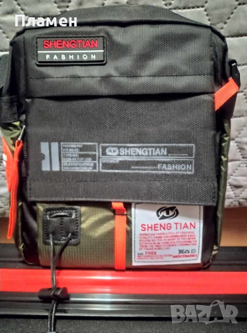Чанта за през рамо ежедневна мъжка спортна чанта, водоустойчива 24х20х9 см., снимка 7 - Чанти - 44951899
