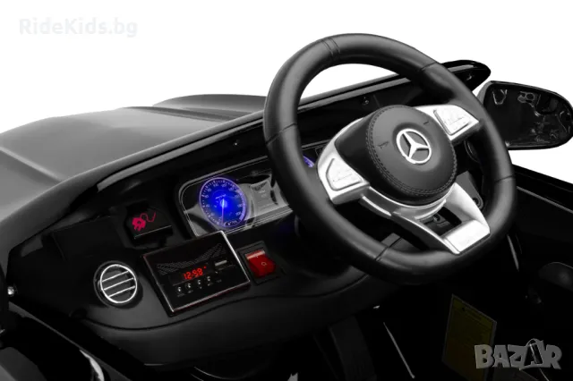 Луксозен детски акумулаторен Mercedes AMG S63 - черен, с дистанционно и LED светлини, снимка 3 - Детски велосипеди, триколки и коли - 49963233