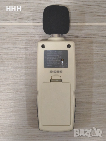 звукоизмерител (измерител на дицибели) 30 dBA - 130 dBA, снимка 3 - Друга електроника - 53966309