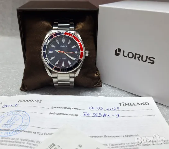 НОВ! 2 години Гаранция! Мъжки Часовник Lorus RH383AX9  Seiko Watch Corporation, снимка 2 - Мъжки - 49543373