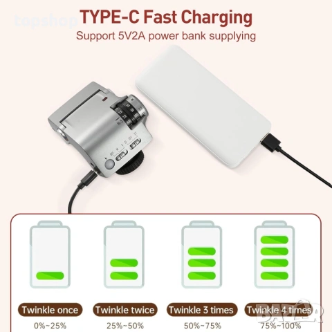 НОВА Ретро Светкавица JINBEI Hi-5 Retro Flash - За Canon, Nikon, Sony, Fuji, Olympus, Panasonic..., снимка 10 - Светкавици, студийно осветление - 53145774