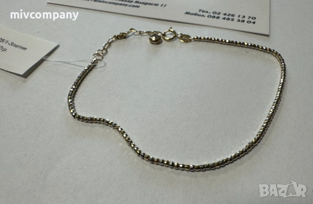 Златна гривна 1.92гр.19см., снимка 6 - Гривни - 53454955