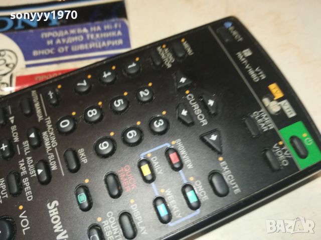 SONY RMT-V186D VTR/TV REMOTE CONTROL-ВНОС SWISS 0606241134, снимка 2 - Дистанционни - 46081365