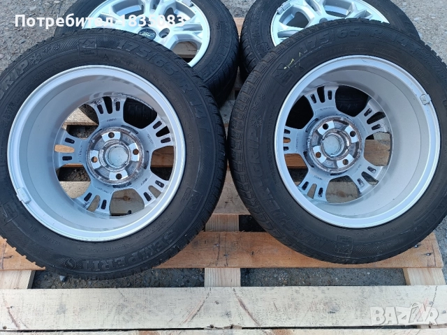 Лети джанти 14ки 4х108 Ford + зимни гуми 175/65/14, снимка 9 - Гуми и джанти - 52237938