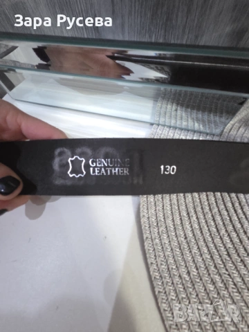 Hugo Boss ест.кожа мъжки колан, снимка 2 - Колани - 53227816