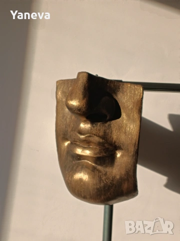 Авторска , абстрактна скулптура, изобразяваща стилизирано човешко лице. , снимка 2 - Статуетки - 53262880