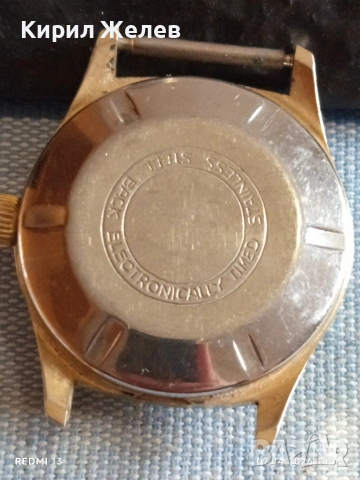 Стар механичен часовник MEISTER ANKER DDR позлатен рядък за КОЛЕКЦИЯ 54358, снимка 5 - Антикварни и старинни предмети - 54119120