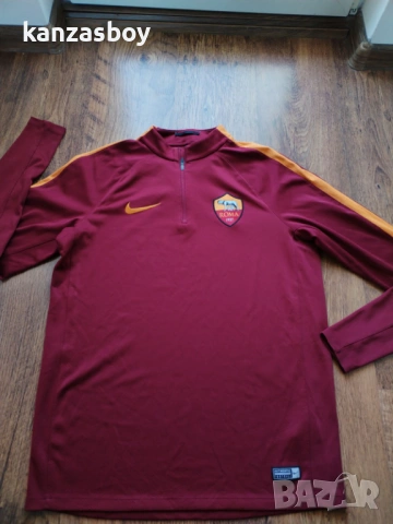 Nike DRY- FIT Jersey Para Hombre AS Roma 1927 - страхотна футболна блуза M , снимка 6 - Спортни дрехи, екипи - 53669759